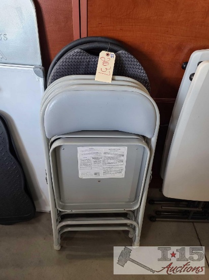 6 Metal Folding Chairs