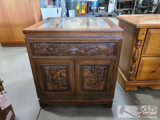 Asian Style End Table