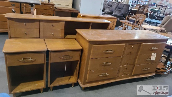 2 Nightstands, Dresser, And Headboard