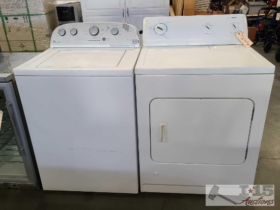 Whirlpool Washer And Kenmore Dryer