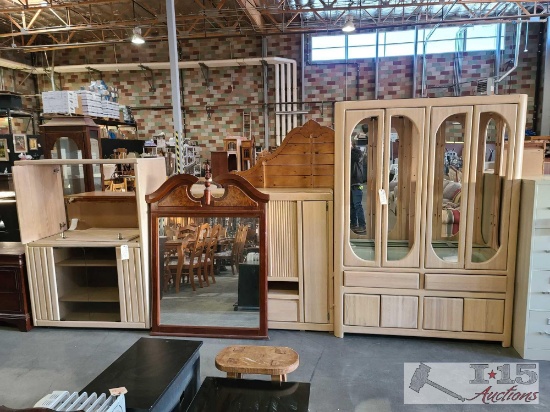 2 Entertainment Centers, Mirror, And China Cabinet