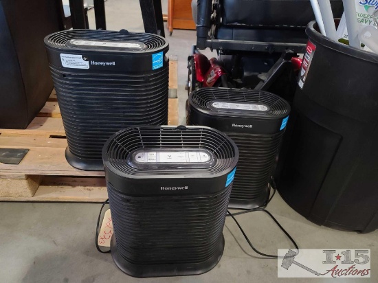 3 Honeywell Air Purifiers
