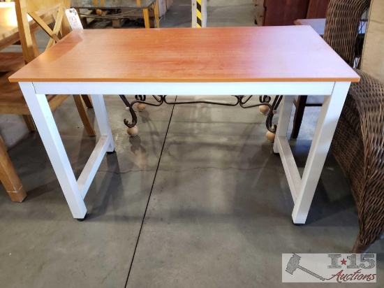 Metal and wooden Desk