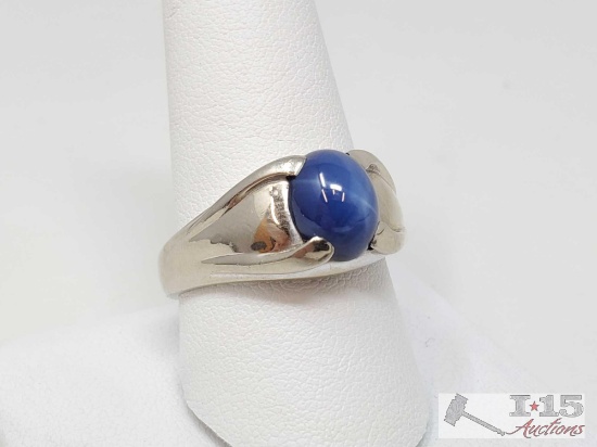 14k Gold Ring With Semi Precious Stone, 8.9g