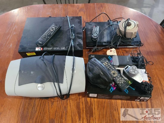 Printer. VCR. DVD Player. Timer. Camera. Router. Electric Razors