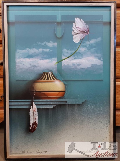 Oil Painting "Sirens Song #3" by James Carter, Framed with COA