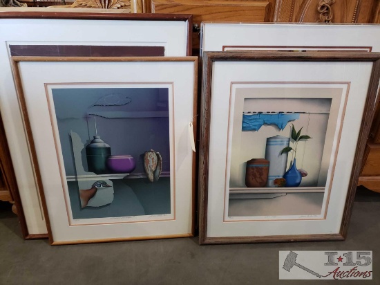 4 James Carter Lithographs