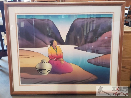 Framed RC Gorman Lithograph 172/225