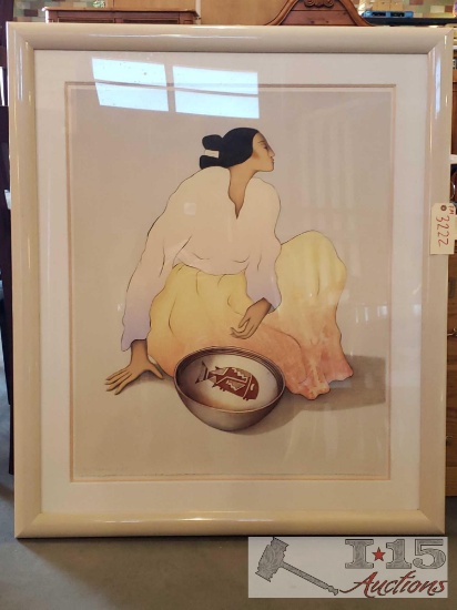 Framed RC Gorman Lithograph 200/224