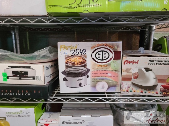 Food Processor. Dual Compartment Warmer.