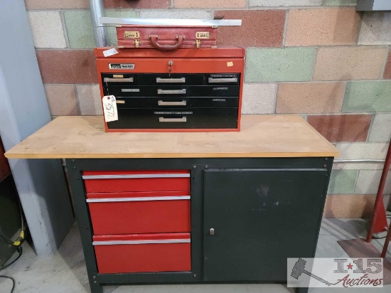 Tool Box. Work Bench. Briefcase. Level. Square. Dolly