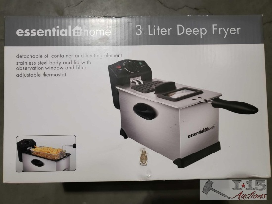 Factory Sealed Essential Home 3 Liter Deep Fryer new in box