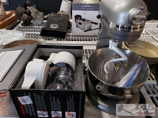 KitchenAid professional 5 Plus Mixer with attachments