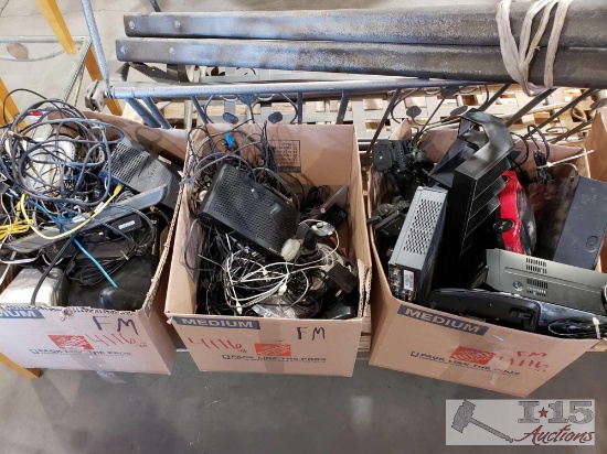 Internet Modems, Video Game Controllers, Miscellaneous Charging cables, DVD Players, and more