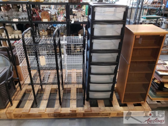 Metal Shelves. Stackable Drawers. CD Holder & CD Cabinet
