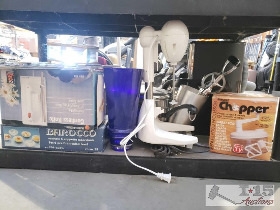 Coffee Pot, Knife Set, Steaming Pot, and More