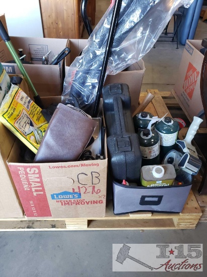 Camping Propane, Tools, Ratchet Straps, and More
