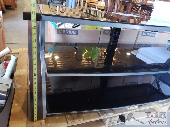 Entertainment Center with Three Glass shelves