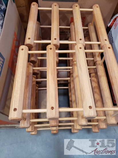Two Wooden Wine Racks
