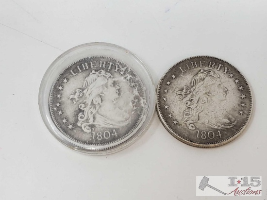 2 1804 Liberty Coins