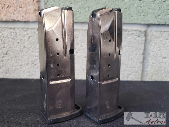 Pair of 10 Round .40 S&W Smith & Wesson Handgun Magazines