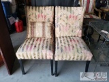 Two Cloth Chairs And Pillow