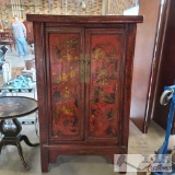 Vintage Asian Style Wooden Cabinet