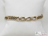 14k Gold Bracelet, 18.1g