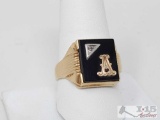 10k Gold Ring With Diamond And 