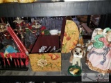 Set of cutlery, Porcelain figurines, and More