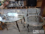 Four Glass Tables