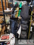 Two sets of Golf Clubs, Golf Balls, and more