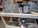 Coffee Mugs, Crystal Glasses, Statues, Mason Jars, and Other Home Decor