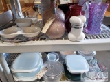 Vases, Food Storage Containers, Pyrex Measuring Cups, and More