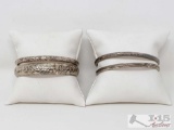 4 Sterling Silver Bracelets- 32.3g