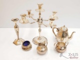 Sterling Silver Candle Holder, Tea Pot, and More!