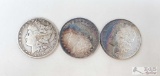 3 Morgan Silver Dollars