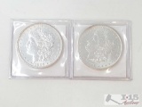 1896 And 1897 Morgan Silver Dollars