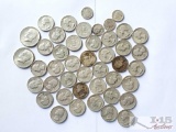 Pre 1964 Quarters and Dimes and 2 40% Silver Half Dollars