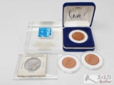 Liberty Coins, Miniature U.S. Coins Replicas, and Kennedy Stamp