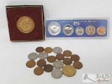 United States Special Mint Set, Buffalo Nickels, Wheat Pennies, Canadian Dollar, And More