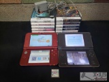 Nintendo 3DS and DSi XL with Games and 1 Charger