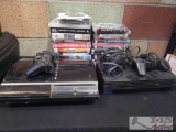 Playstation 2 and 3 with Controllers, Games for PS2, PS3, and PC