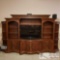 Wooden entertainment center