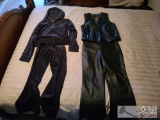 Harley Davidson Womens Sweater, Sweats, Leather Vest, And Leather Pants