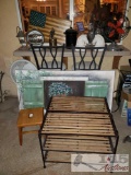 OutDoor Decorations, Barstools, Vintage Heater and Fan