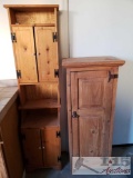 2 Wooden Cabinets