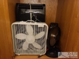 Portable AC, Fan, And 2 Electronic Soace Heaters