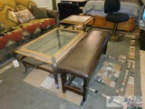 Coffee Table, End Table, And Bench Seat