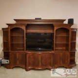 Wooden entertainment center